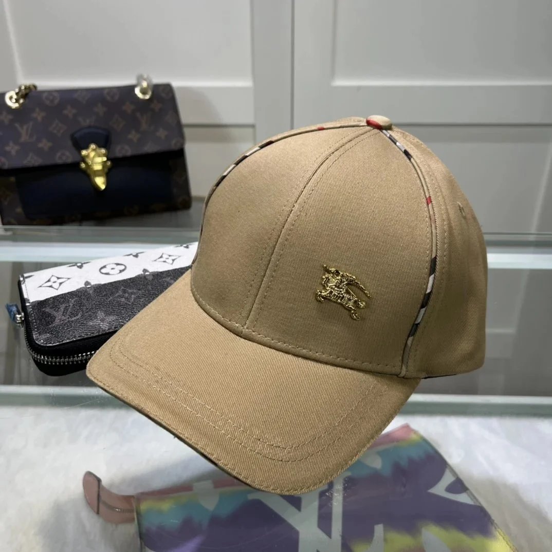 Burberry Classic Check Baseball Cap Beige - 12