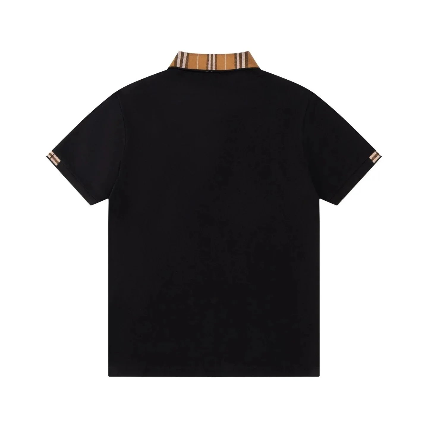 Burberry Equestrian Knight Embroidered Black Polo Tops Polo - 4