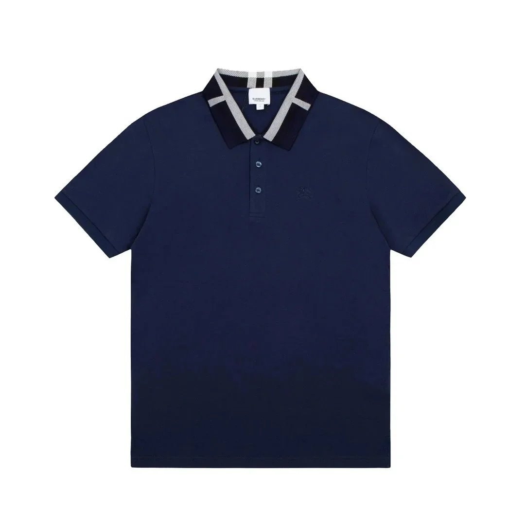Burberry Equestrian Knight Embroidered Black Polo Tops Polo - 25