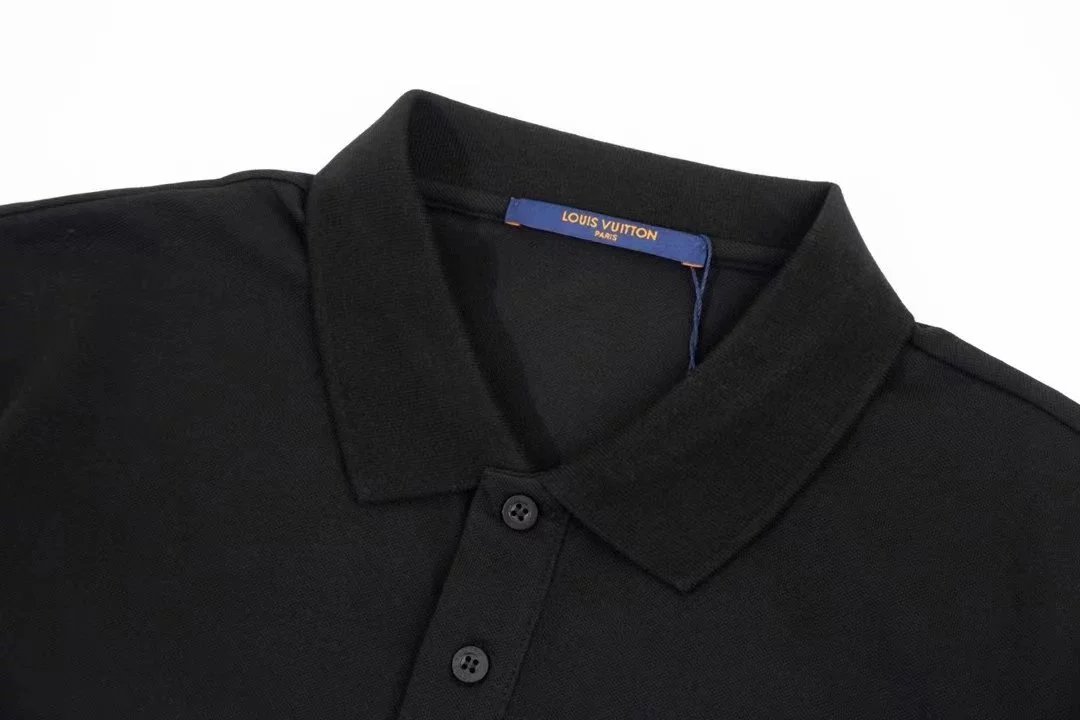 Louis Vuitton LV Monogram Embroidered White Polo Shirt Tops Polo - 5