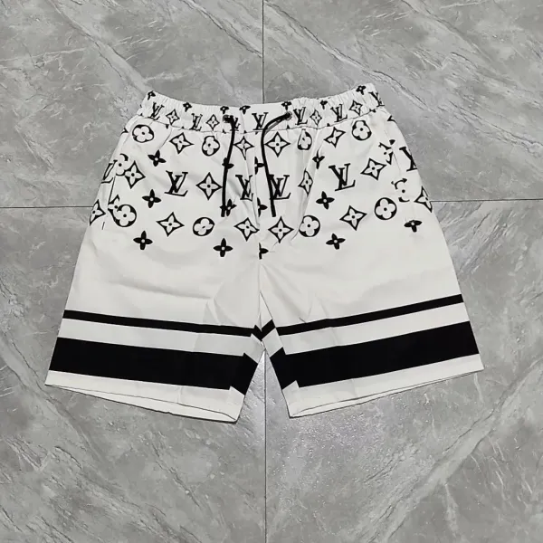 Louis Vuitton Monogram Floral Print Yellow and White Swim Shorts - 30