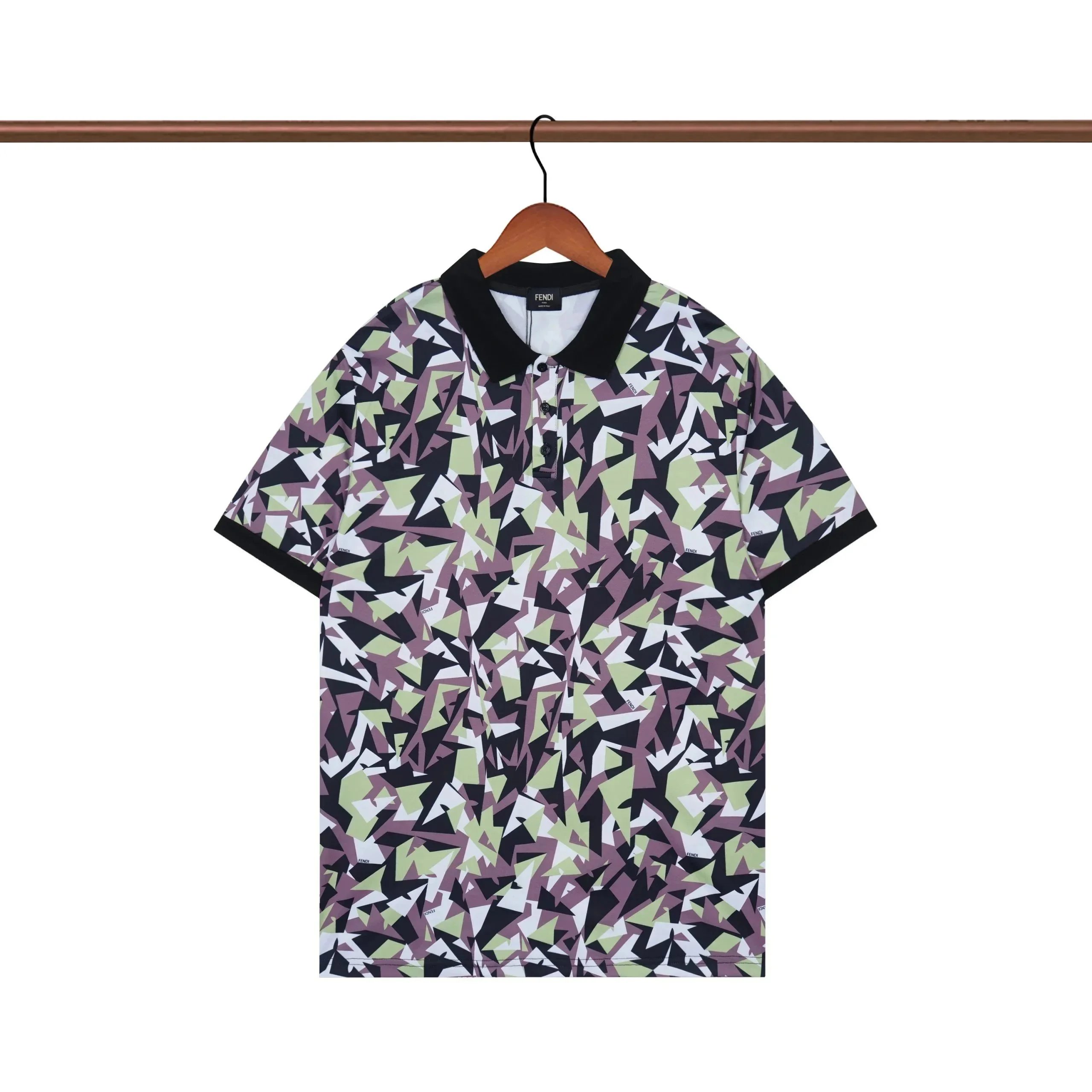Fendi Monster Eyes Polo Black Polo Shirt - 13