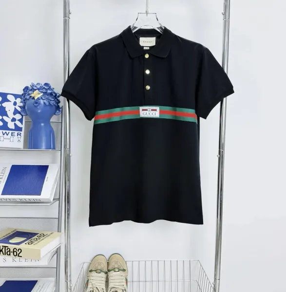 Gucci GG Monogram Print White Polo Polo Shirt - 23