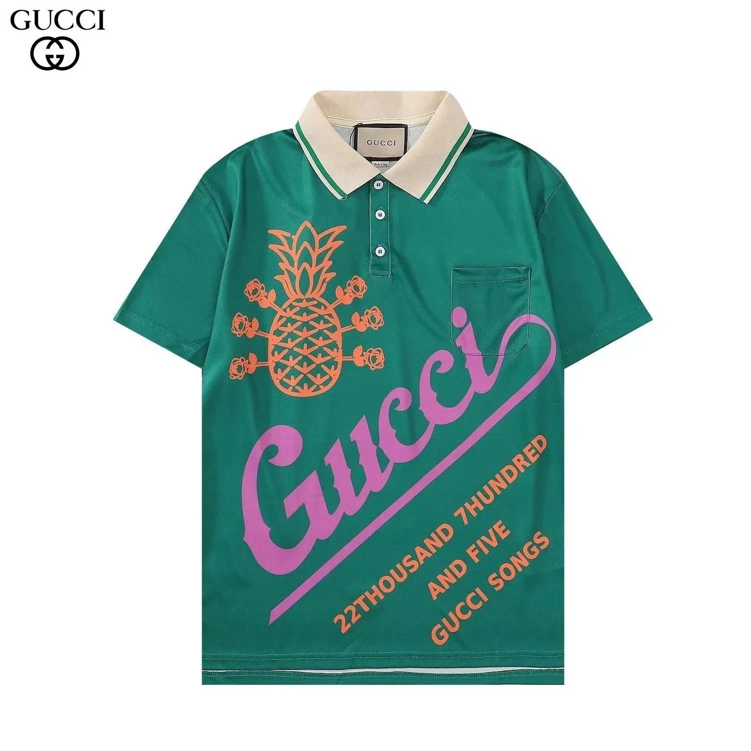 Gucci Tiger Print Polo Shirt Multicolor - 29