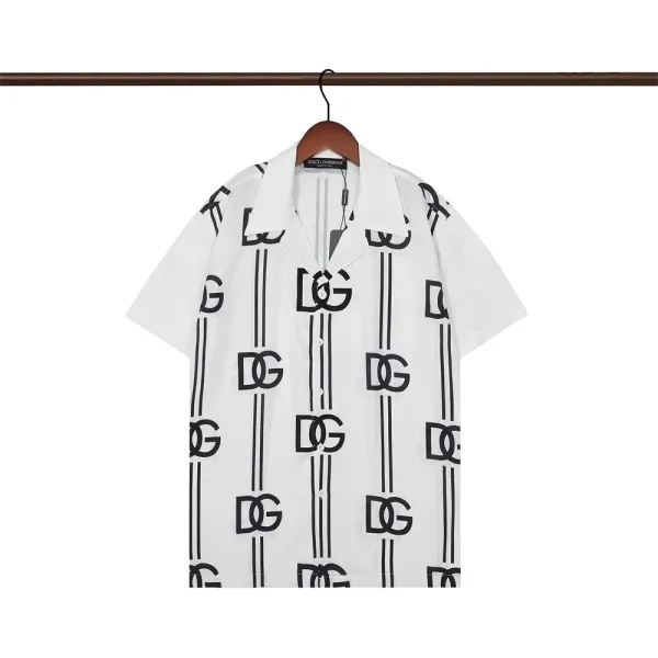 Dolce & Gabbana Embroidered Crest White Shirt - 28