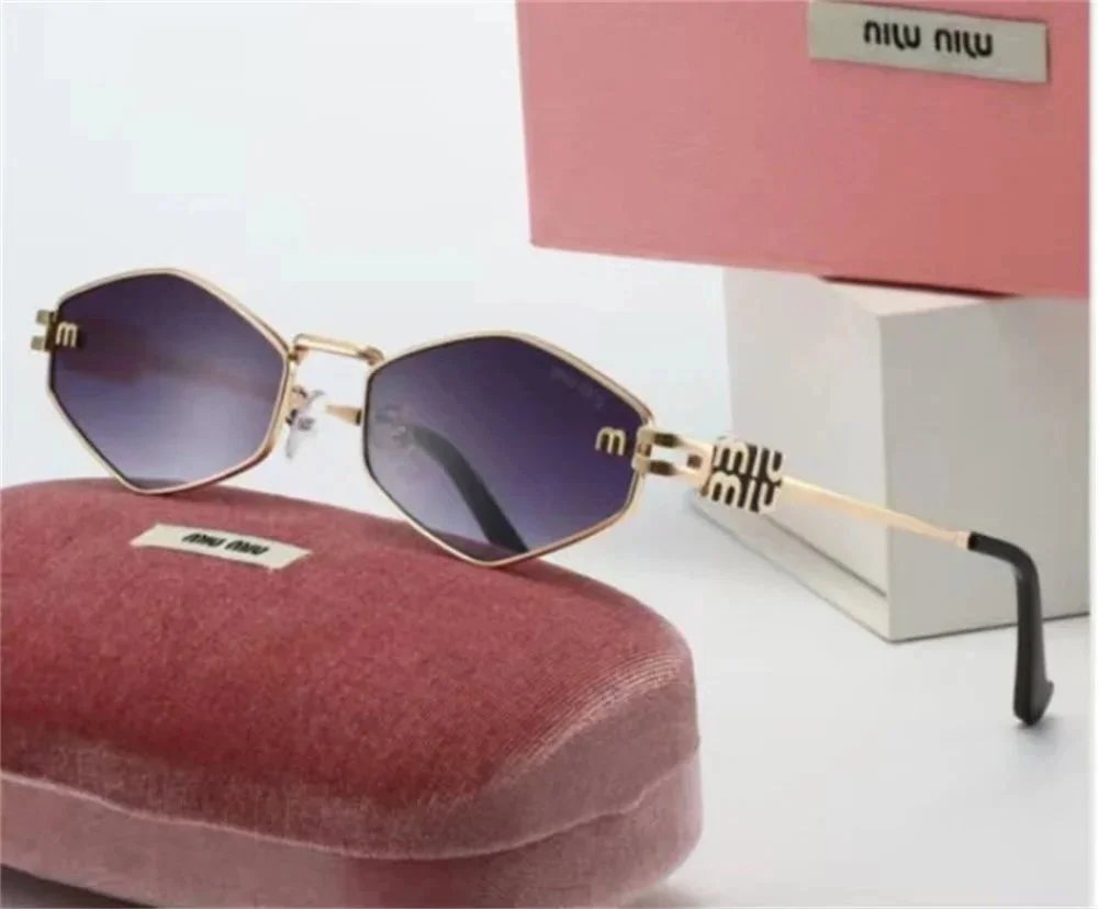 Miu Miu Octagonal Gold-Frame Optical Glasses Eyewear - 17