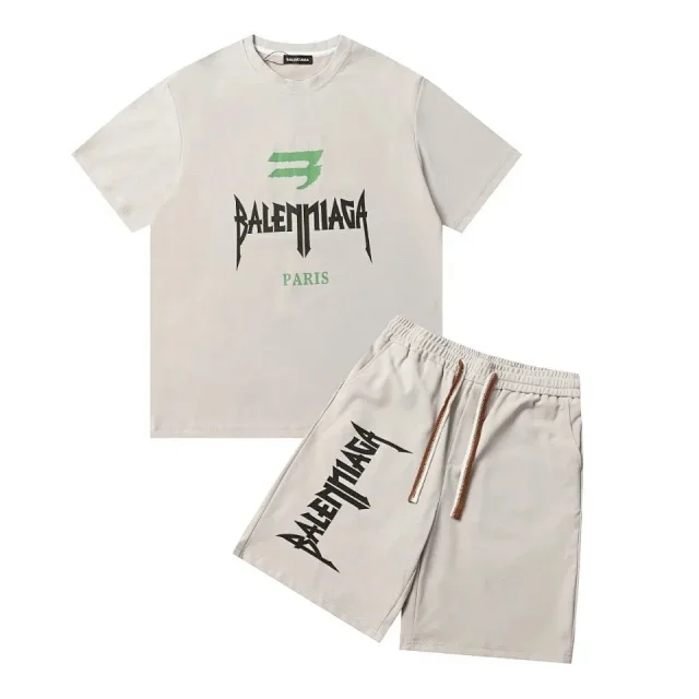 Balenciaga Matching Sets Short-Sleeve Top and Shorts Set product detail image 14
