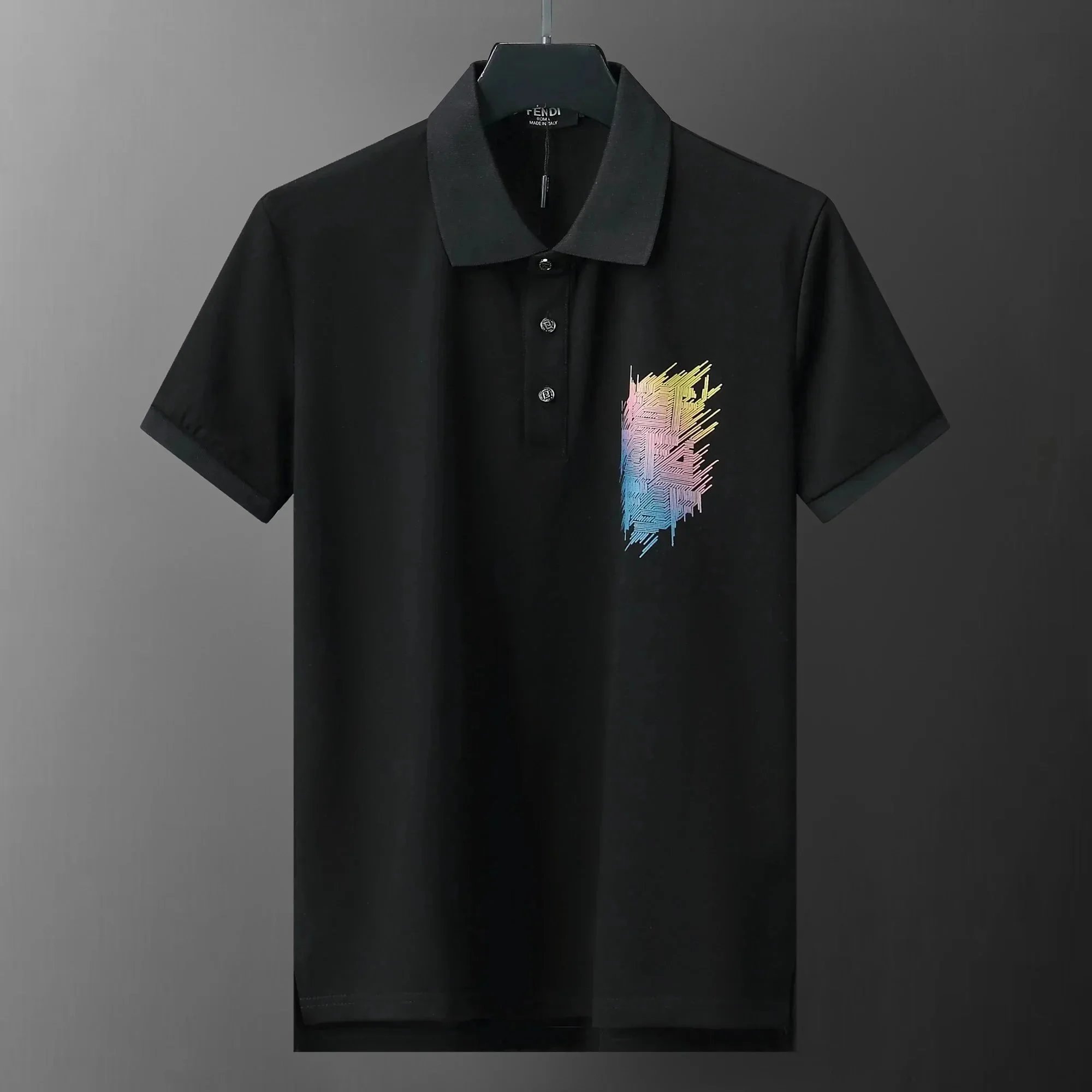 Fendi Monster Eyes Polo Black Polo Shirt - 11