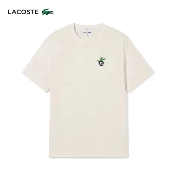 Lacoste Classic Crocodile Logo White T-Shirt - 18