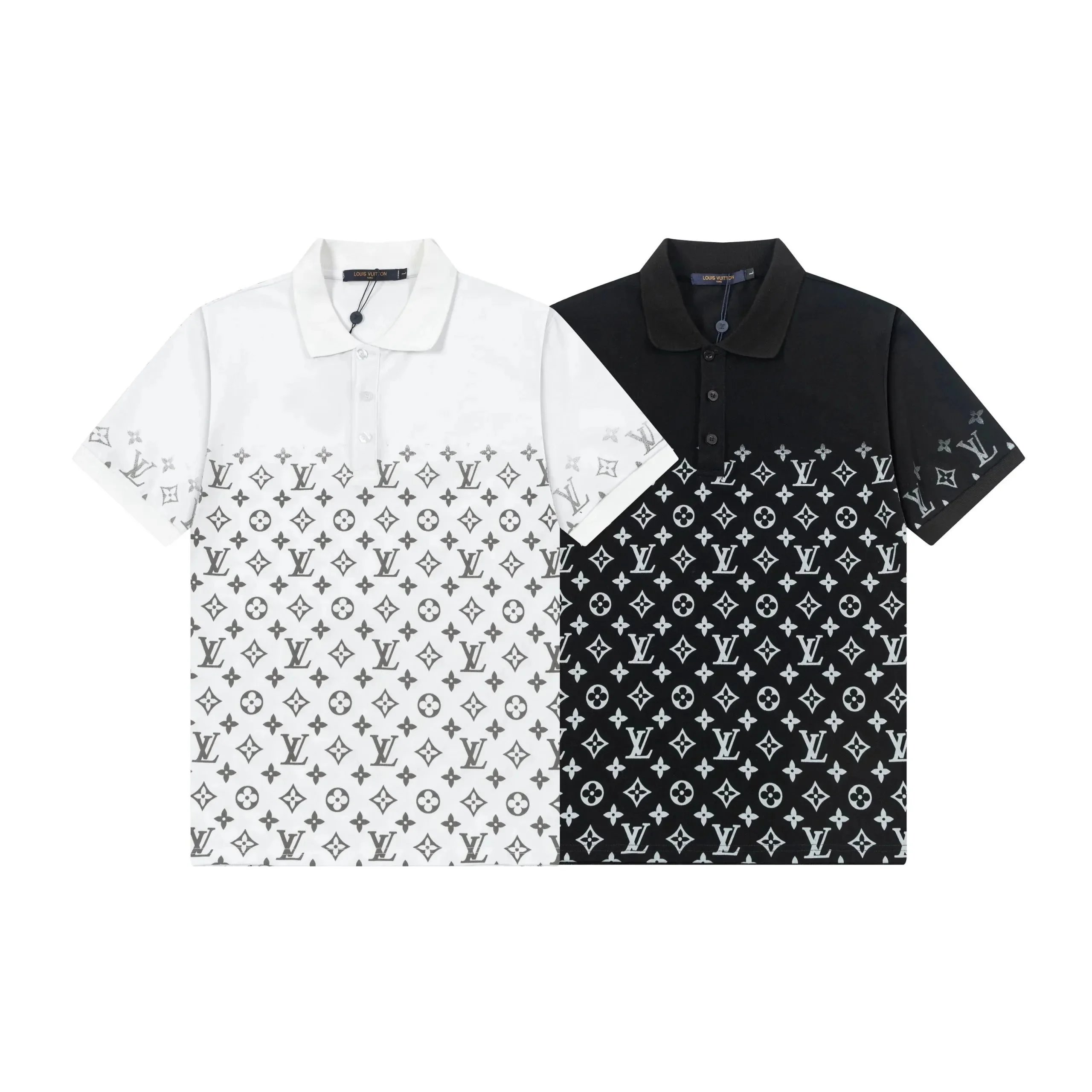 Louis Vuitton Monogram Square Patch Polo Gray Polo Shirt - 3