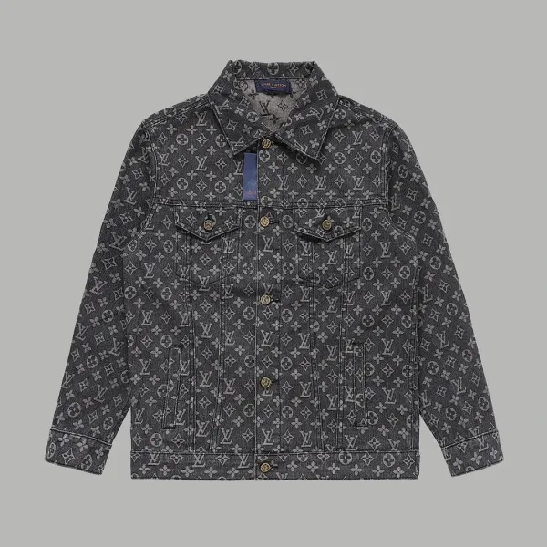 Louis Vuitton Monogram Camouflage Denim Jacket Navy Blue - 3