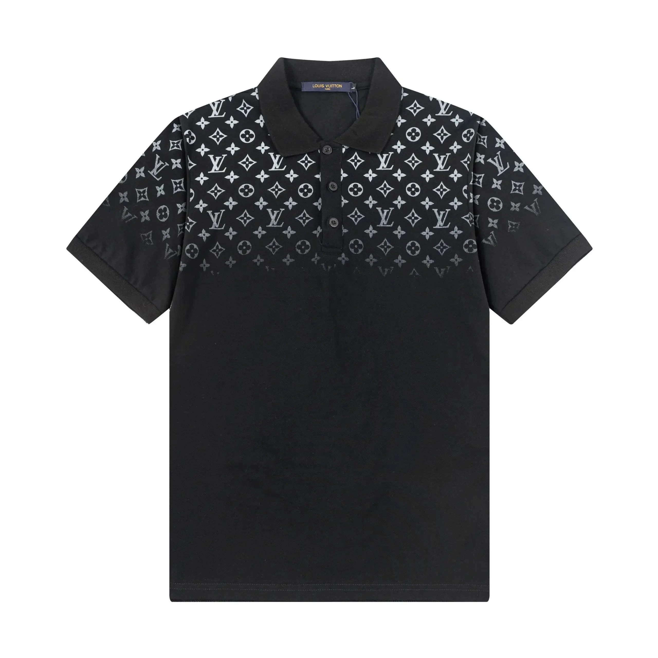 Louis Vuitton Monogram Square Patch Polo Gray Polo Shirt - 16