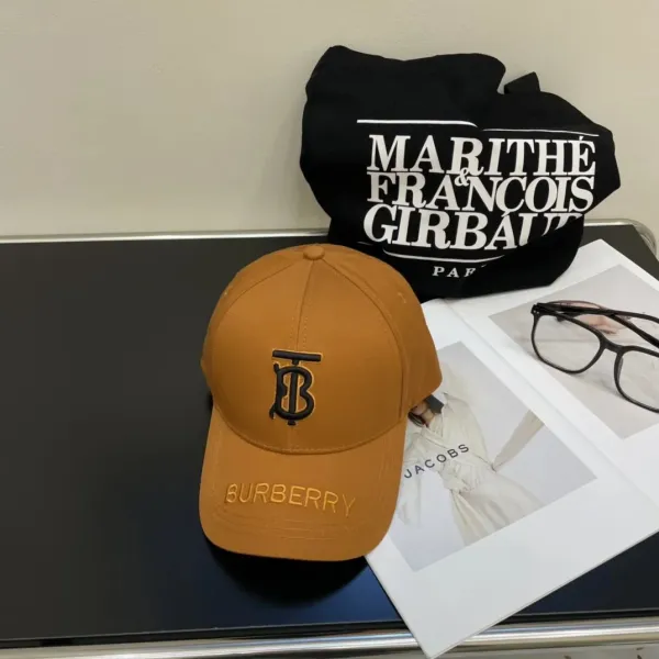 Burberry Logo Embroidery Baseball Cap Black - 18