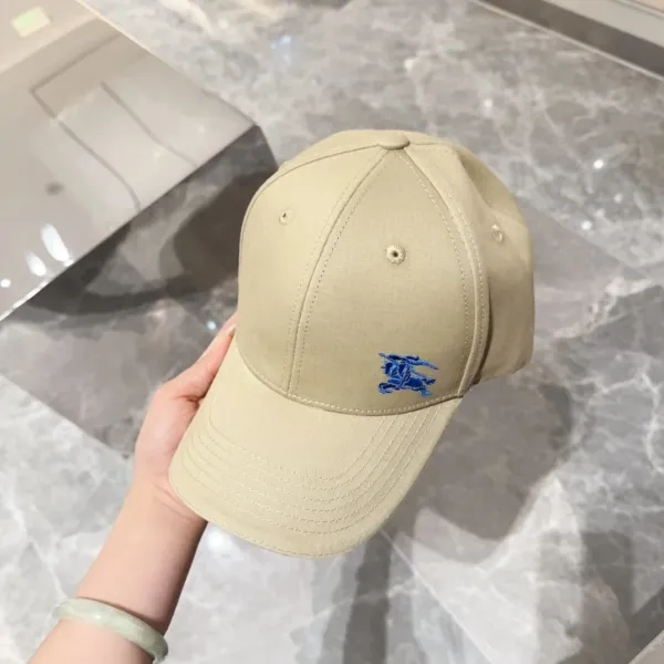 Burberry Logo Embroidery Baseball Cap Black - 26