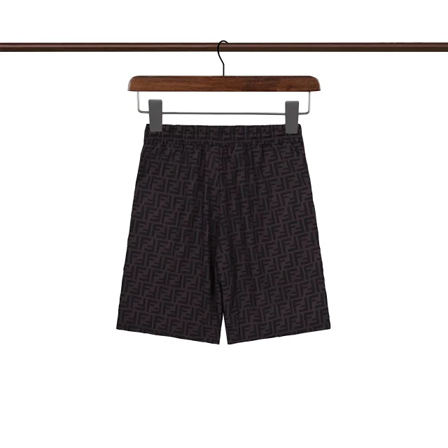 Fendi Shirts Short-Sleeve FF Monogram Camp-Collar Shirt product detail image 6