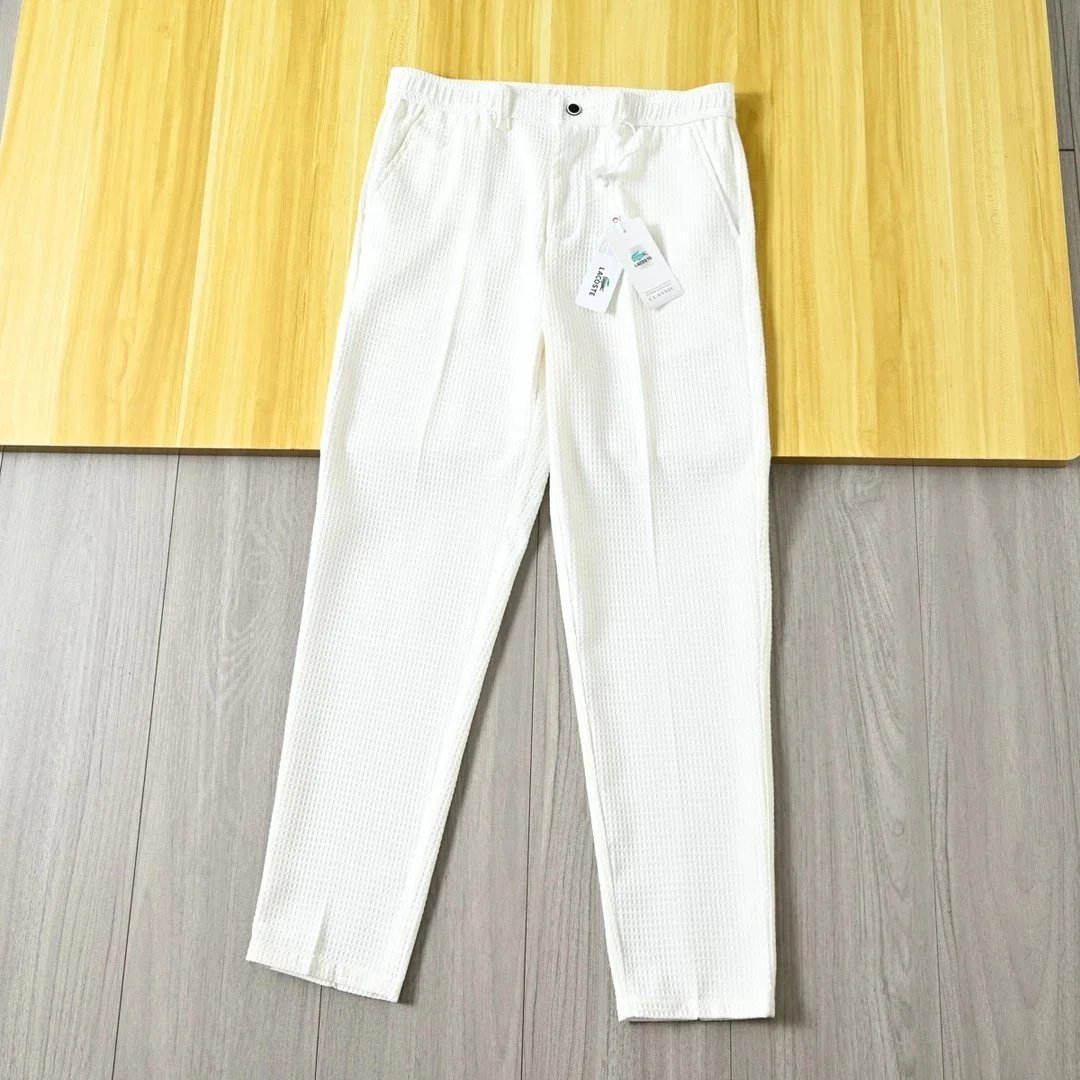 Lacoste Waffle Knit Jogger Pants White - 19