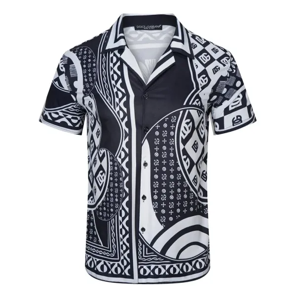 Dolce & Gabbana Embroidered Crest White Shirt - 36