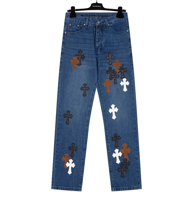 Unbranded Jeans Straight-Leg Cross Appliqué product detail image 17