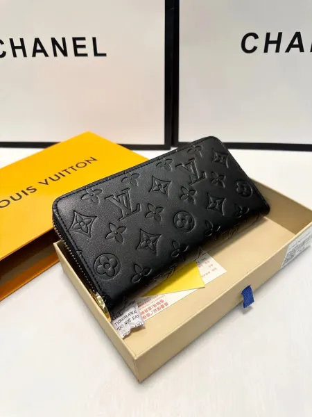 Louis Vuitton Monogram Empreinte Long Wallet Black - 15