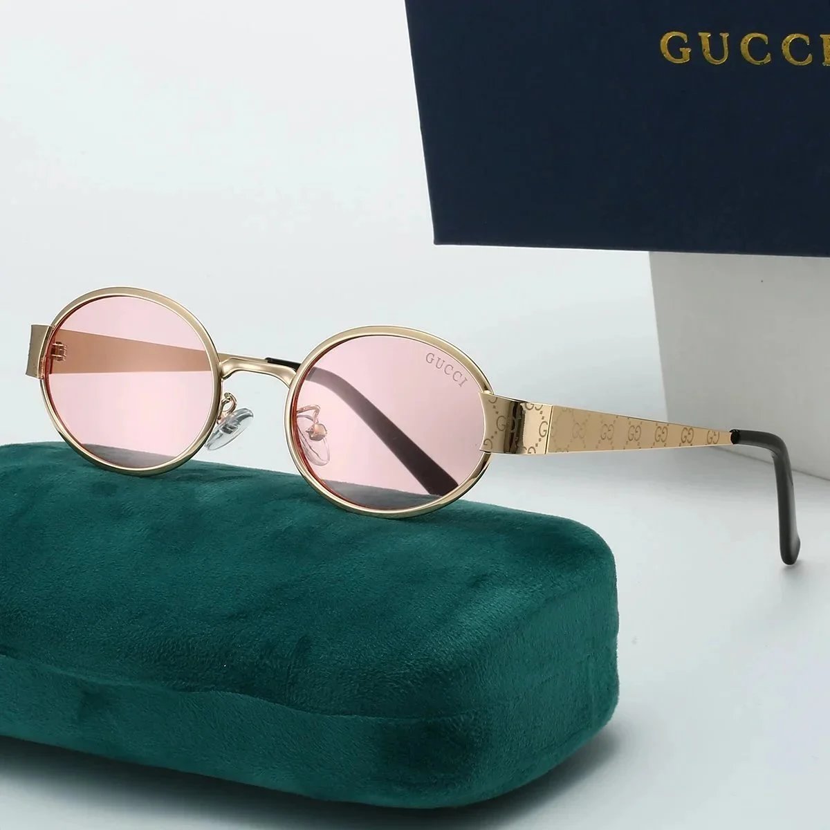 Gucci GG Marmont Round Sunglasses Black - 6