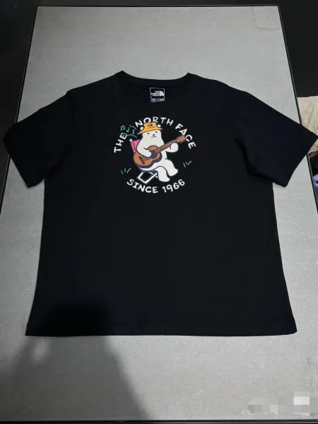The North Face Logo T-Shirt Black / Army Green / White T-Shirt - 21