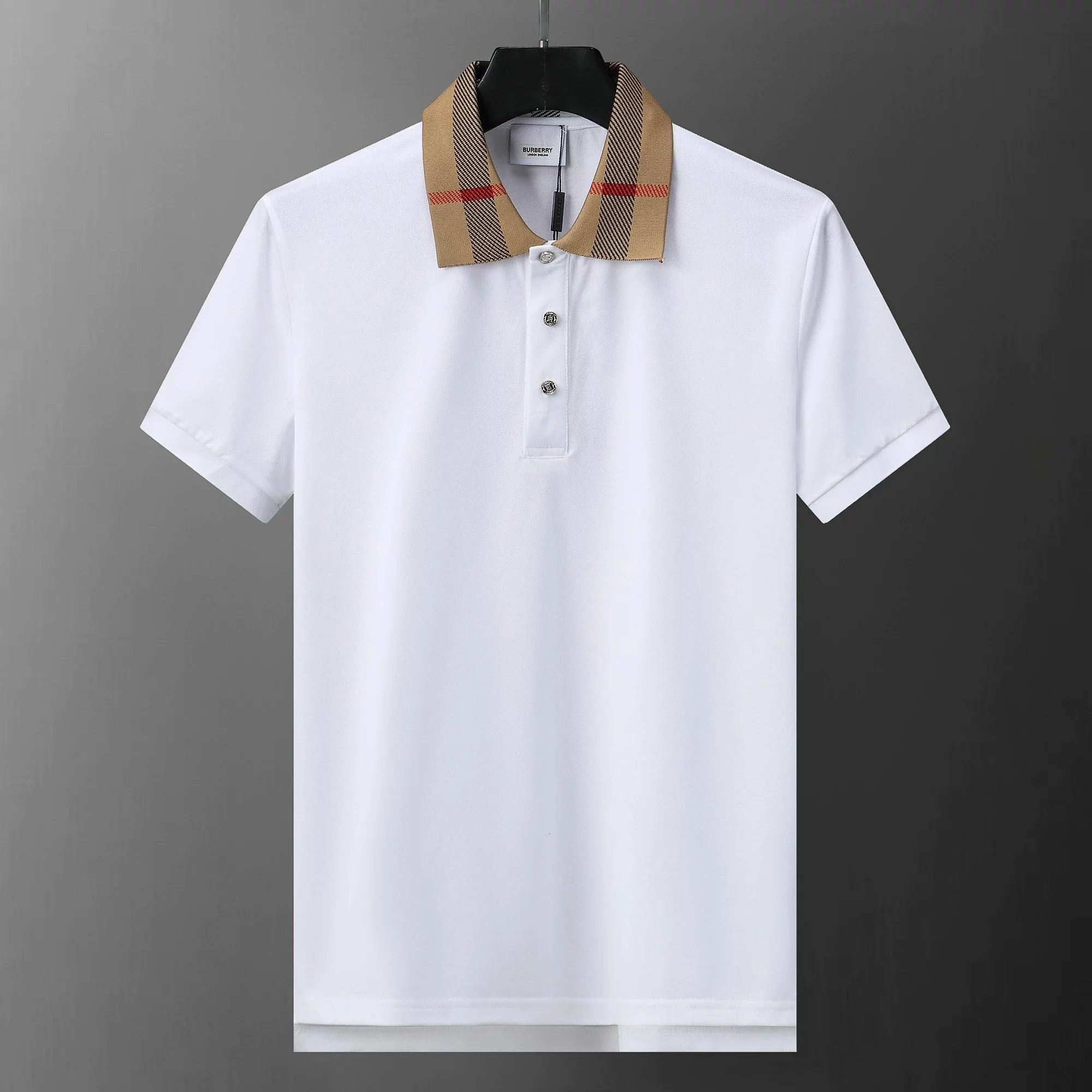 Burberry Classic Check Polo Beige Multicolor Polo Polo Shirt - 14