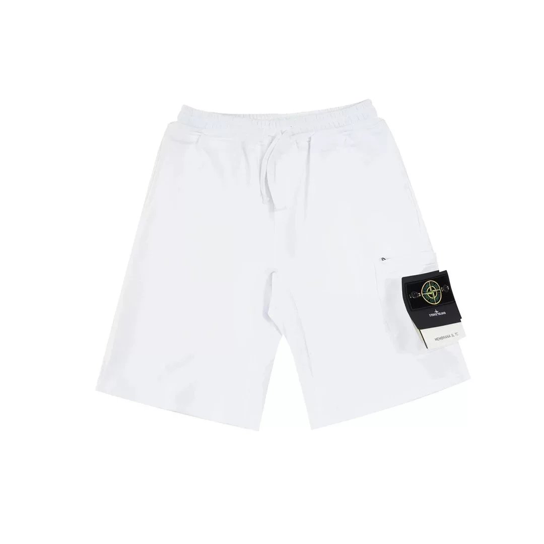 Stone Island Compass Logo Shorts Gray - 19
