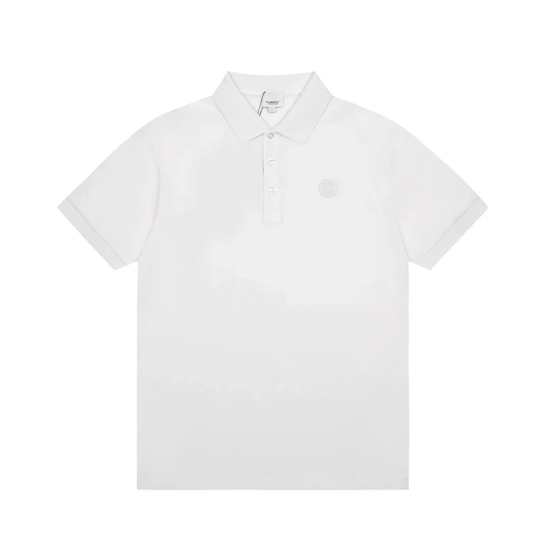 Burberry Equestrian Knight Embroidered Black Polo Tops Polo - 12