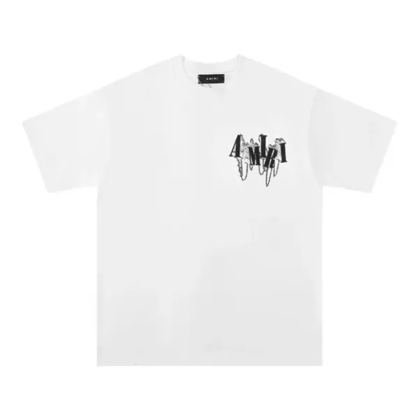 Amiri Logo Graphic White T-Shirt - 9