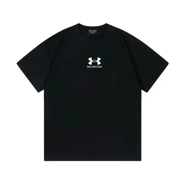 Balenciaga x Under Armour Logo T-Shirt Black - 4