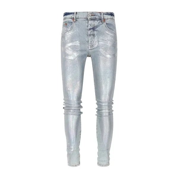 Off-White Paint Splatter Distressed Skinny Jeans - 22