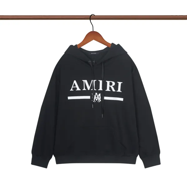 Amiri Dripping Logo Black Hoodie - 4