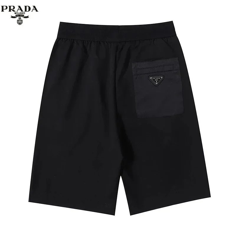 Prada Logo-Embroidered White Cotton Shorts - 7