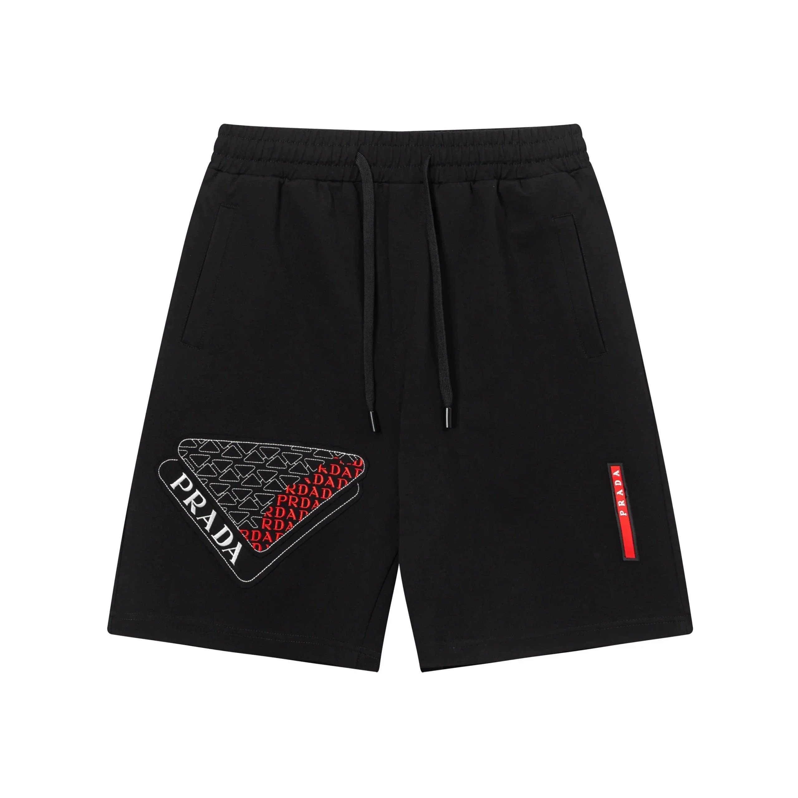 Prada Logo-Embroidered White Cotton Shorts - 22