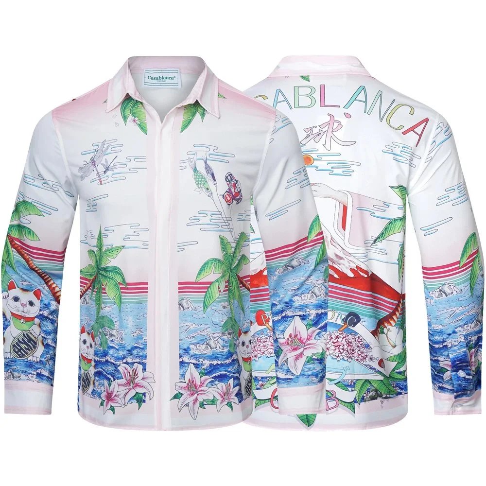 Casablanca Casa Print Long-Sleeve Shirt Multicolor - 33