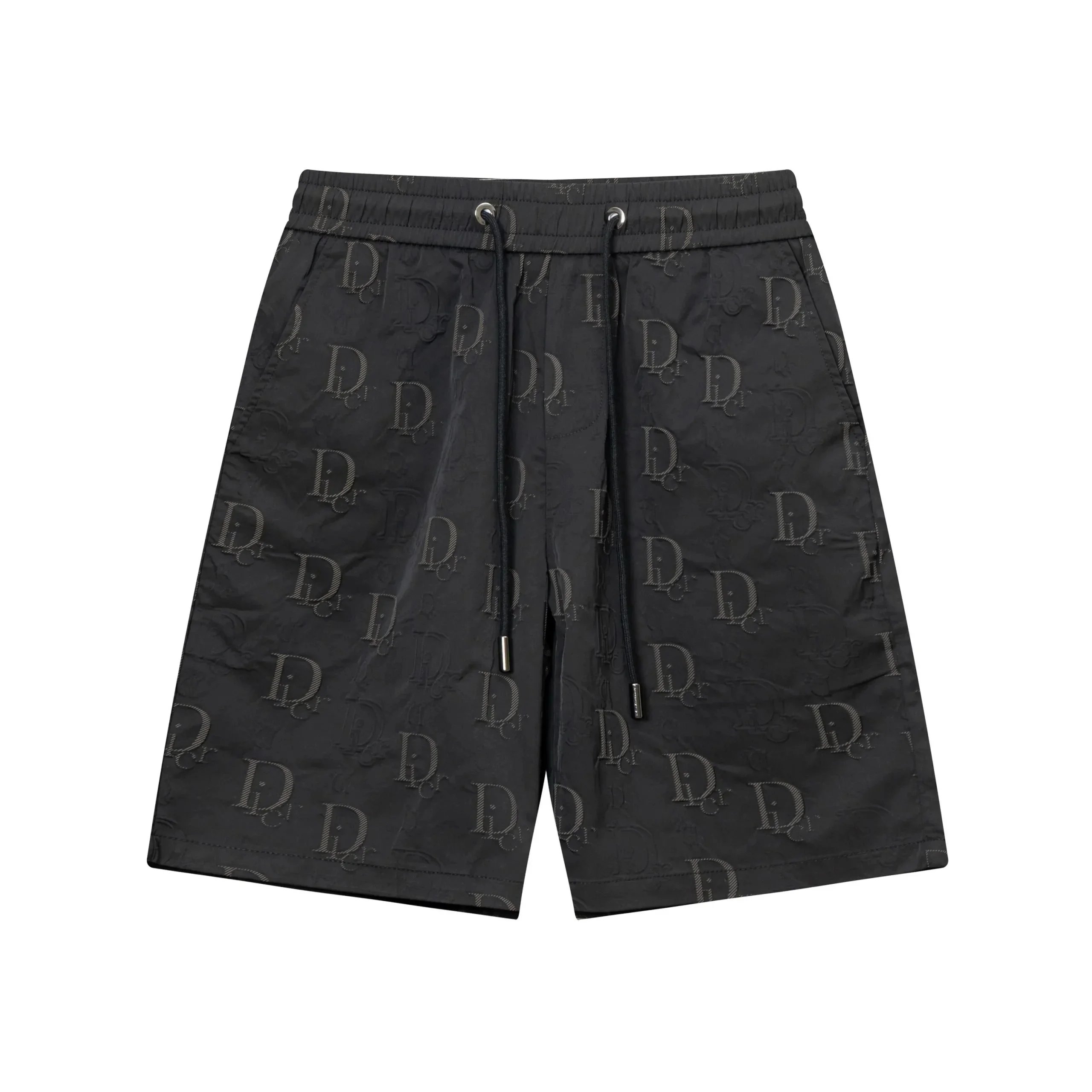 Dior Oblique Print Shorts Beige Brown Striped Cuff Shorts - 17