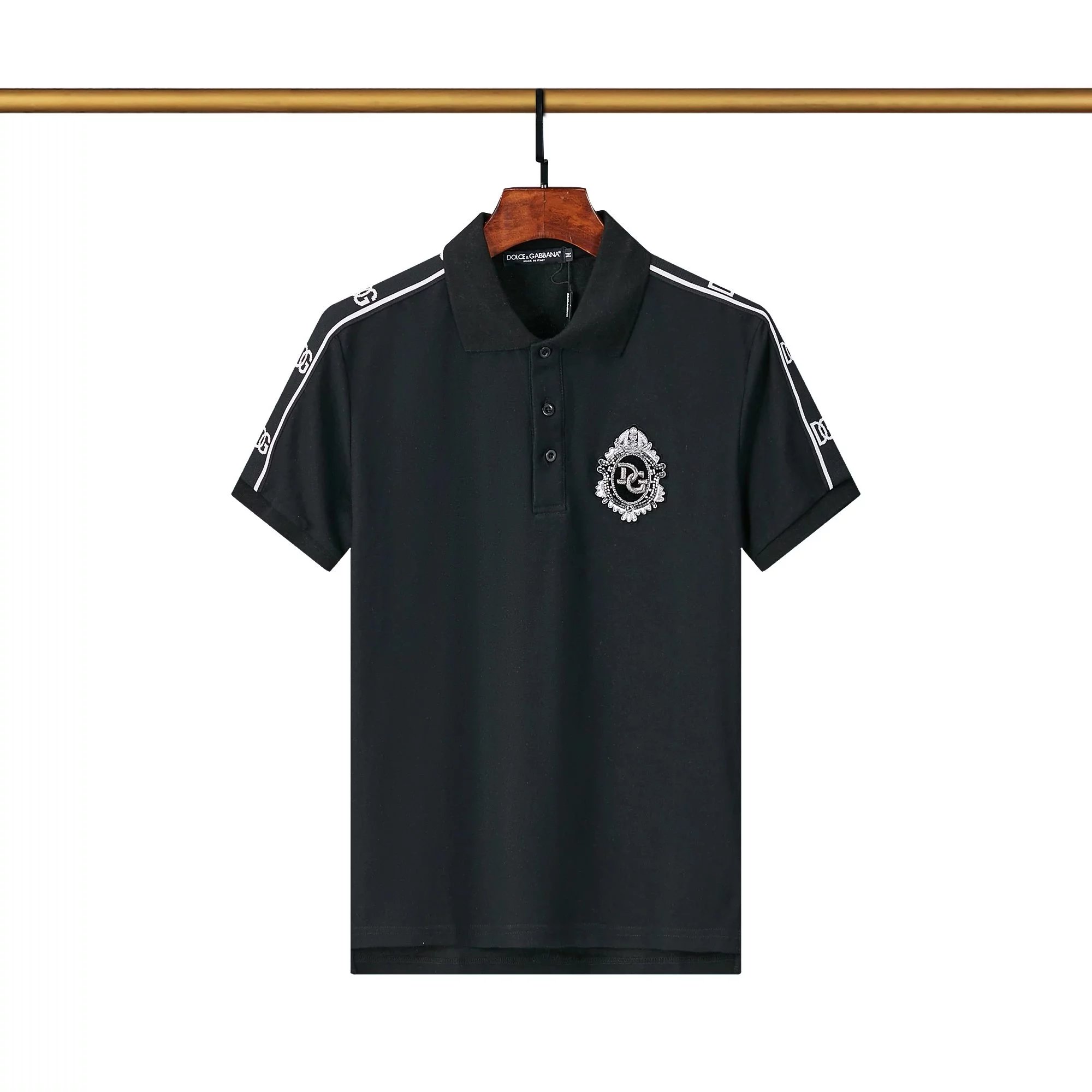 Dolce & Gabbana Heart DG Logo White Polo Shirt - 26