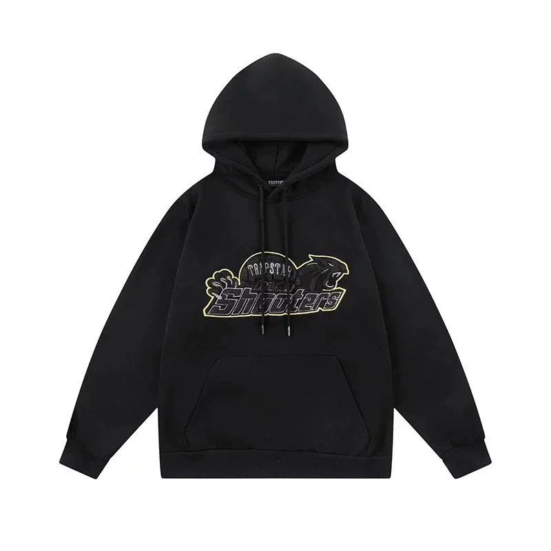 Trapstar Black and Blue Arch Logo Hoodie and Sweatpants Set - 9