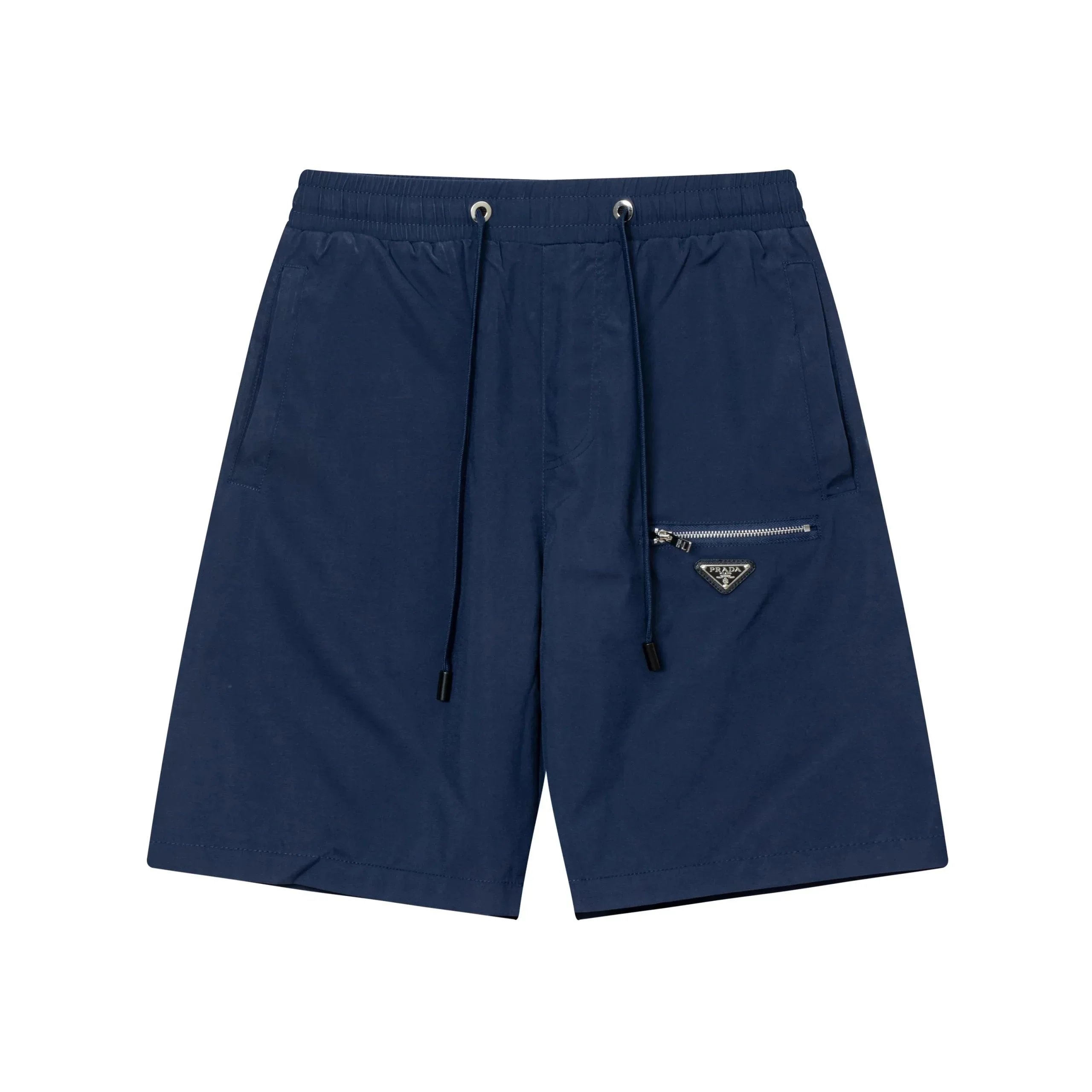 Prada Logo-Embroidered White Cotton Shorts - 14