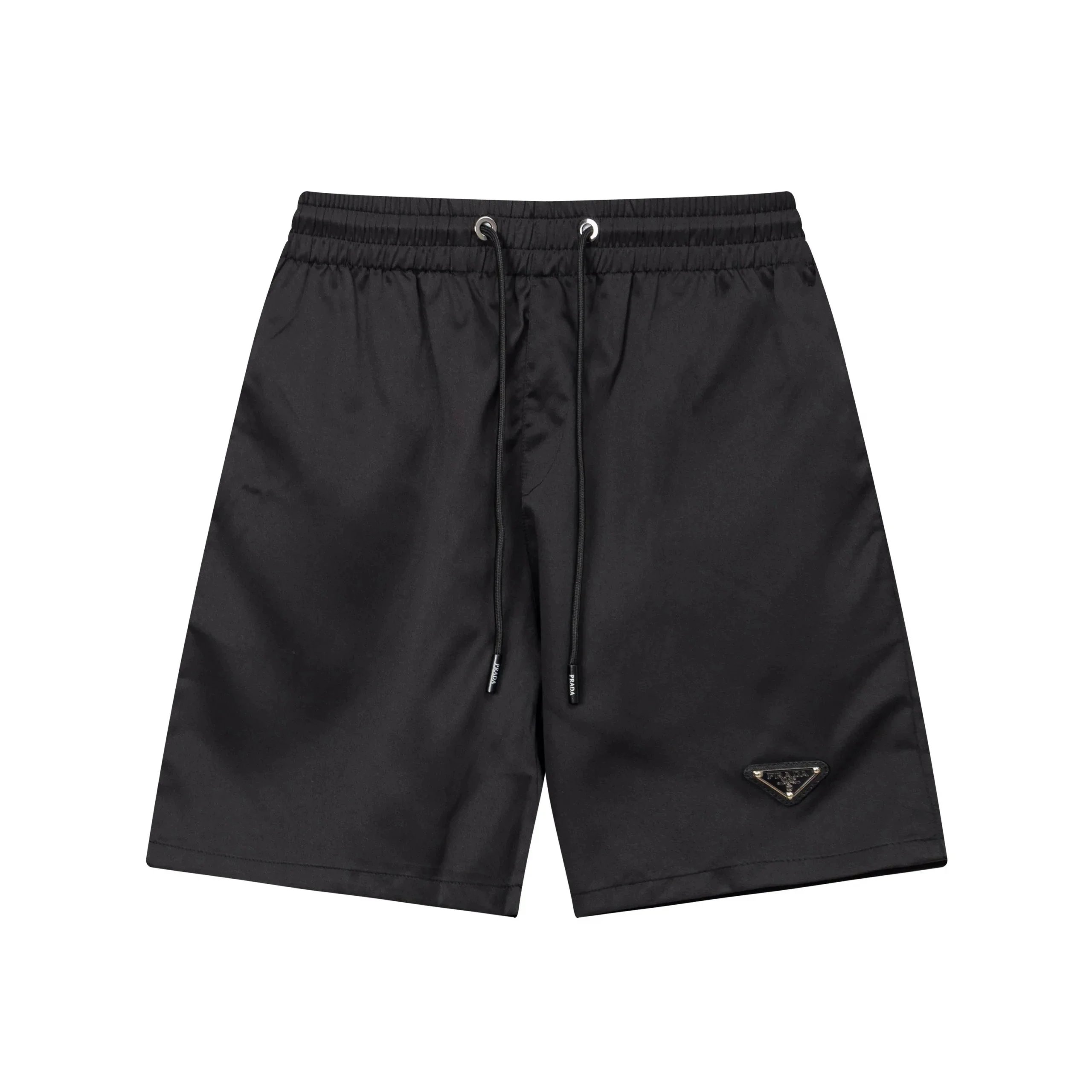 Prada Logo-Embroidered White Cotton Shorts - 28