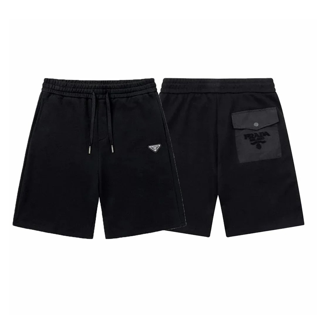 Prada Logo-Embroidered White Cotton Shorts - 36