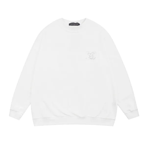 Louis Vuitton Monogram Cloud Embroidery Black Sweater - 15