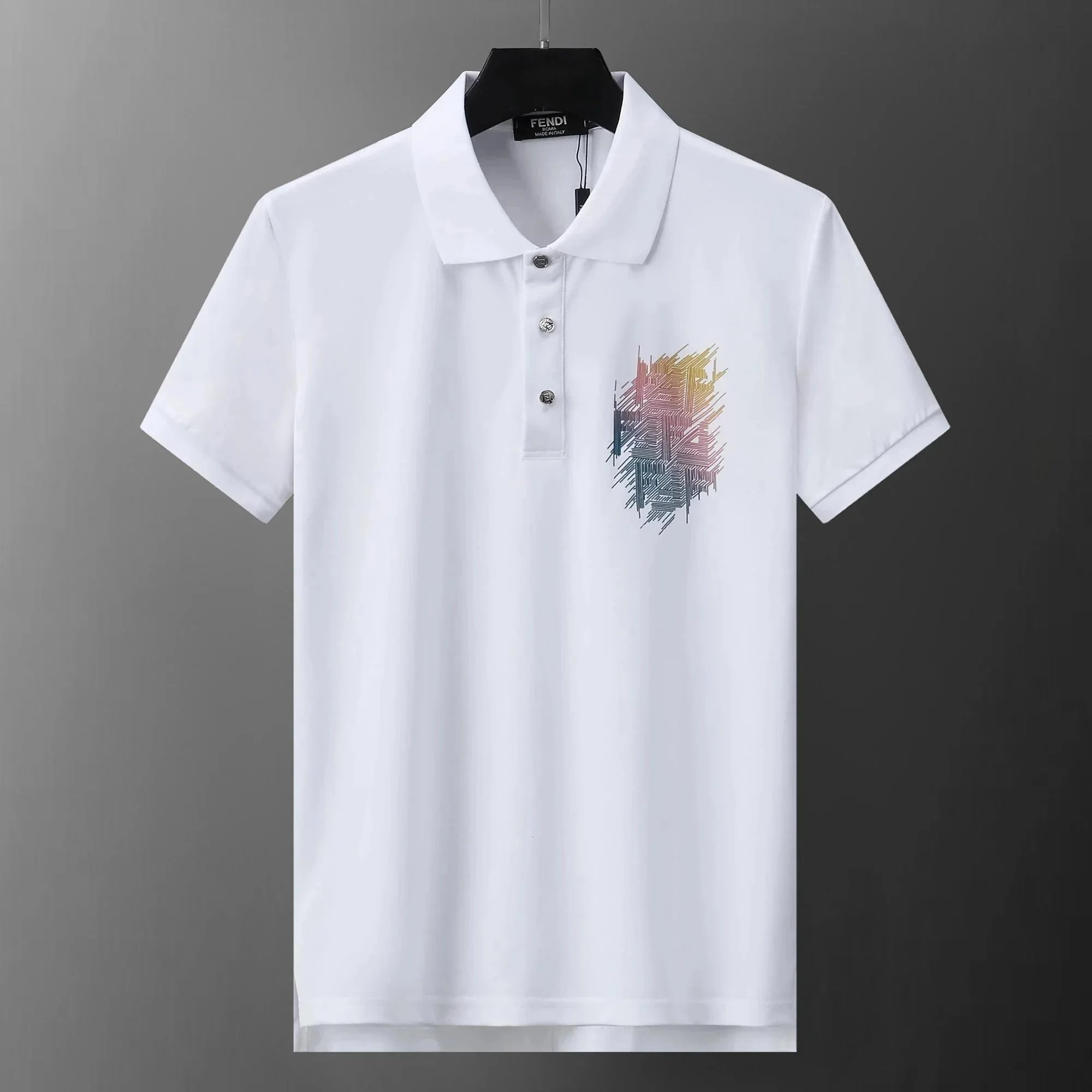 Fendi Monster Eyes Polo Black Polo Shirt - 12