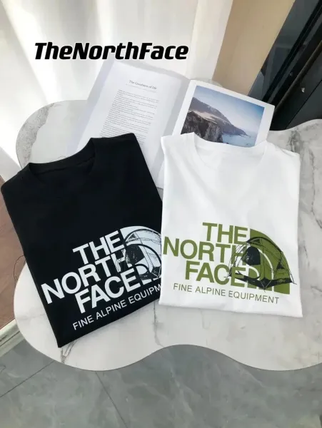 The North Face Logo T-Shirt Black / Army Green / White T-Shirt - 3