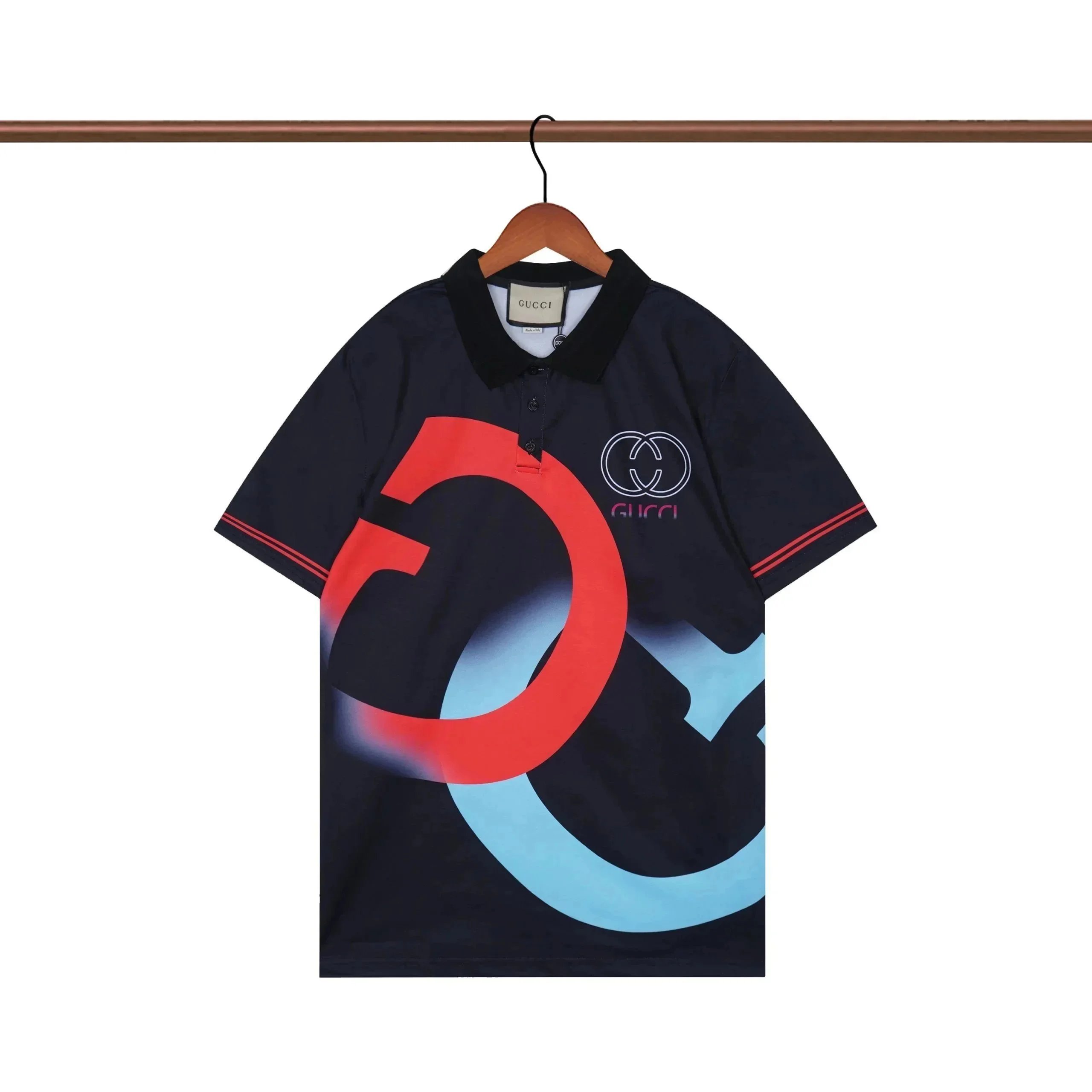 Gucci Tiger Print Polo Shirt Multicolor - 34