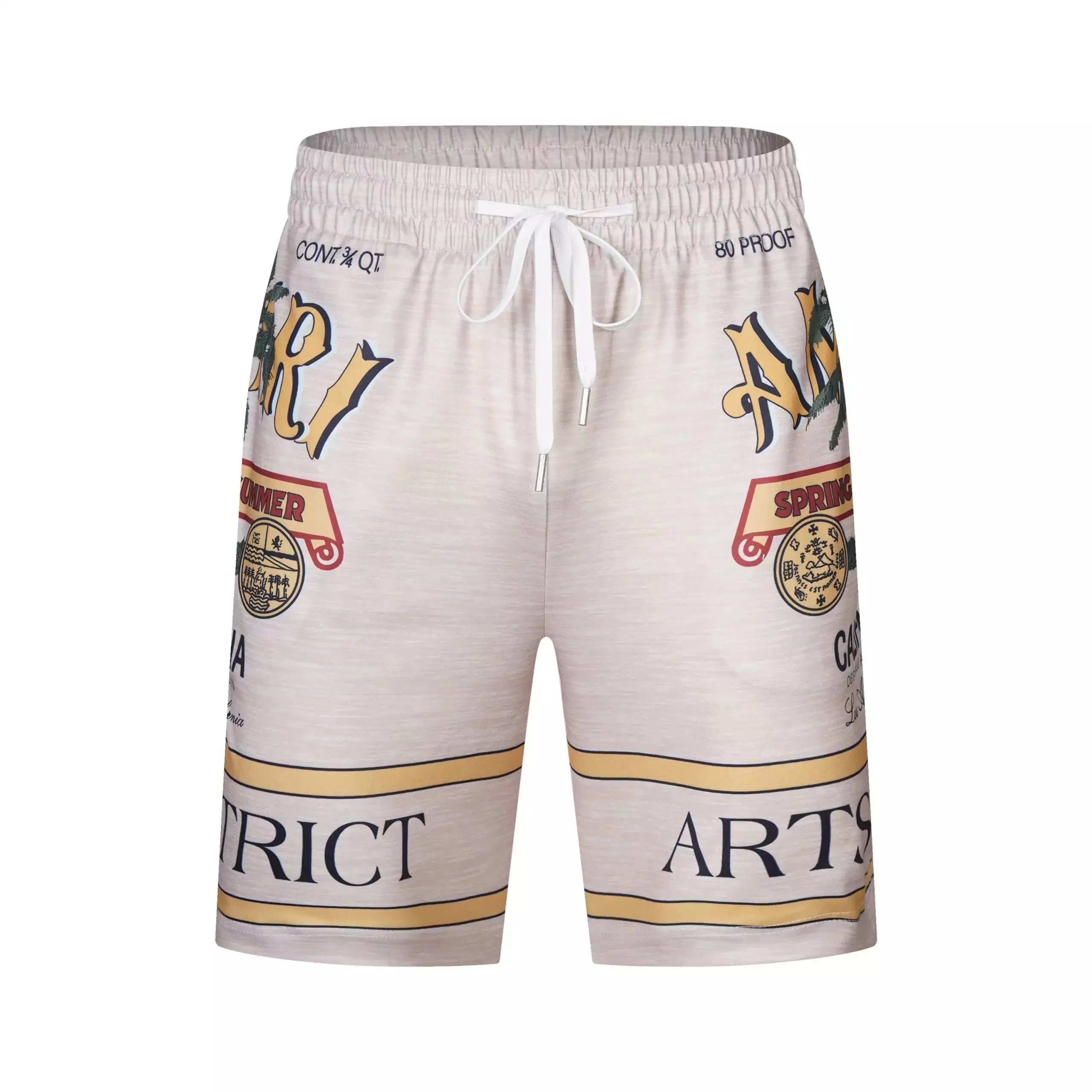 Design District Arts Summer Shorts Beige Multicolor - 38