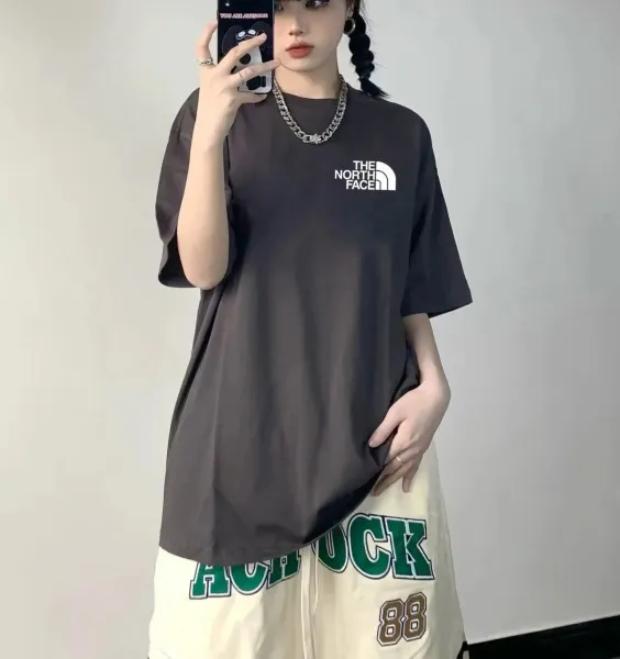The North Face Logo T-Shirt Black / Army Green / White T-Shirt - 4