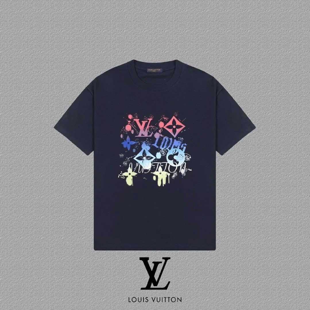 Louis Vuitton Paris River Scene Graphic T-Shirt Black - 14