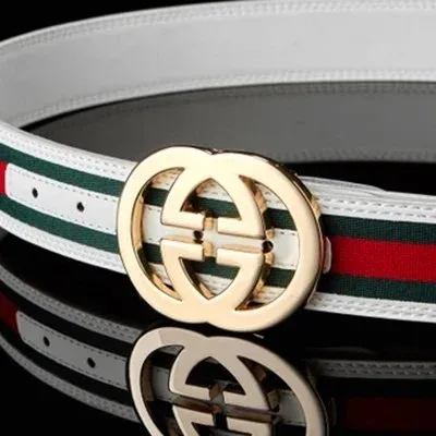 Gucci GG Marmont Web Belt Brown - 4