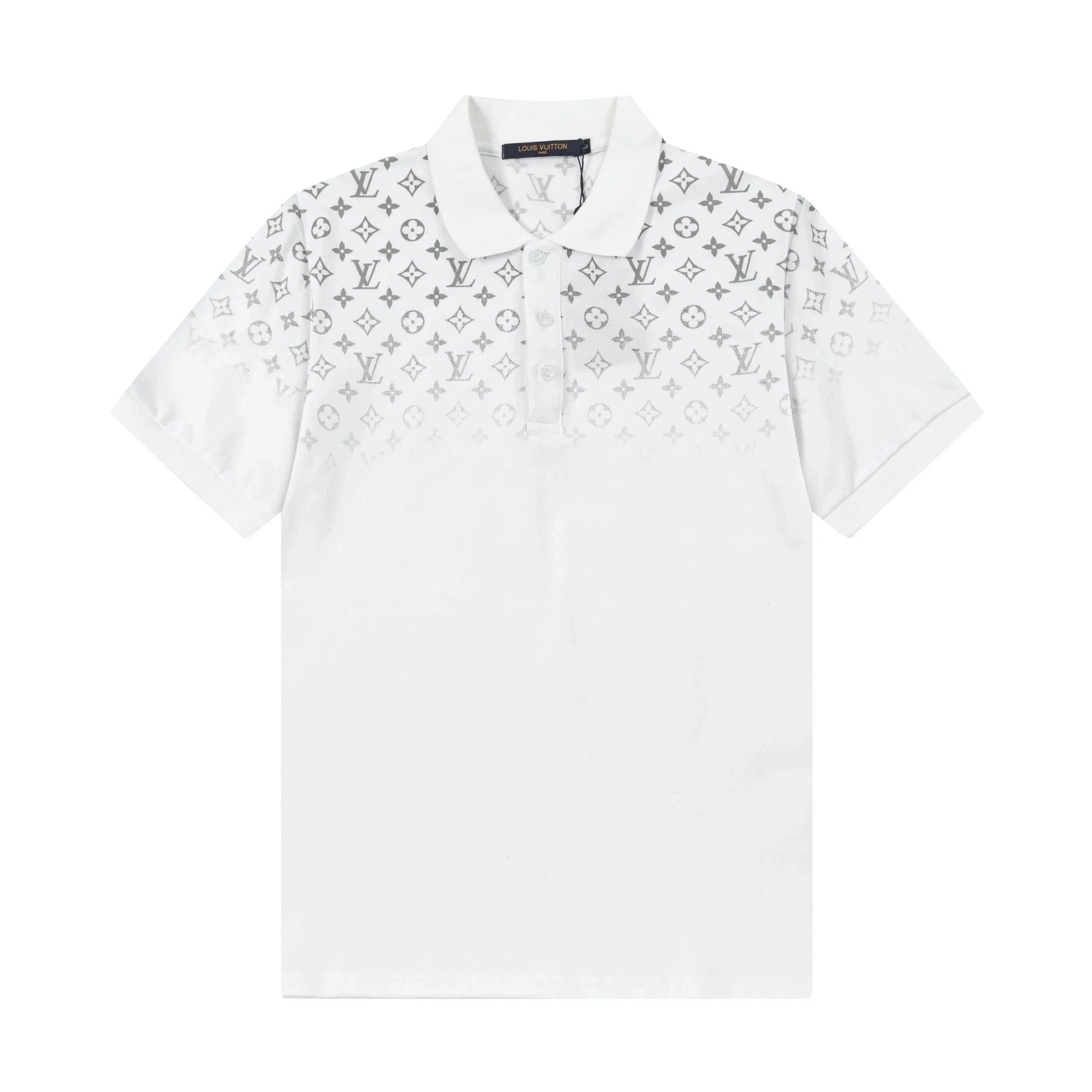 Louis Vuitton Monogram Square Patch Polo Gray Polo Shirt - 15